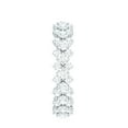thumbnail image 2 of Rosec Jewels 2.50 CT Cluster Moissanite Wedding Eternity Band, 18K White Gold, US 4.00, 2 of 7