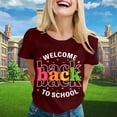 thumbnail image 2 of Women's Fashion T-Shirt Back To School Printed Short Sleeve Round Neck Casual Tee for Ladies Comfortable Stylish Top, 2 of 2