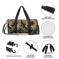 thumbnail image 4 of KLL Camouflage Rabbit Duffle Bag For Men Women Sport Gym Fitness Tote Travel Training Workout Basketball Football Weekender, 4 of 6