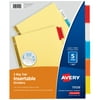Avery 5-Tab Dividers, Insertable Multicolor Big Tabs, 1 Set (11109)