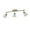 Aged Brass / Seafoam, variant on Golden Lighting 3602-3Sf-Ab Duncan 3 Light 35" Wide Fixed Rail Linear Ceiling Fixture /