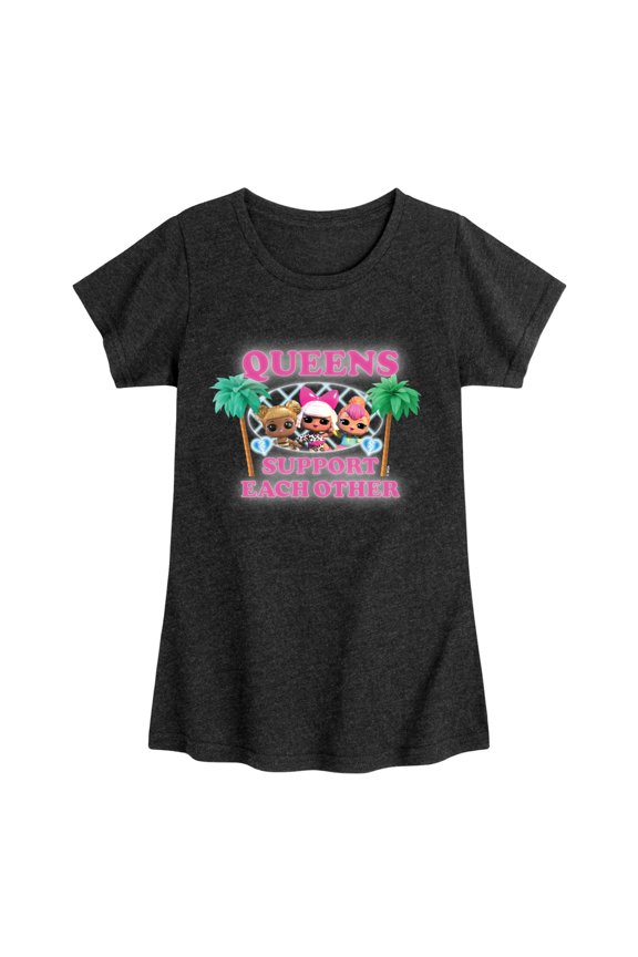 Lol Surprise! - Queens Support Each Other - Toddler & Youth Girls Short Sleeve Graphic T-Shirt