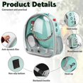 thumbnail image 3 of Bird Carrier Backpack Parrot Portable Breathable Bag Pet Bird Lightweight Travel Cage, 3 of 4