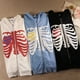 thumbnail image 3 of Sudaderas con capucha con estampado de esqueleto Y2K para mujer, chaqueta con capucha de calaveras góticas, sudaderas con cremallera Retro Harajuku, ropa de calle de moda, manga larga, 3 of 4