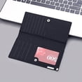 thumbnail image 5 of Fashion ID Long Wallet Hasp Canvas Solid Color Men Open Purse Multiple Card Slots Clutch Bag Wallet Holster, 5 of 5