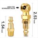 thumbnail image 2 of Paquete 2 Mandriles Aire Portátiles,Mandril Aire de Bola Cerrada de Metal Sólido + Enchufe Rápido Estándar NPT de 1/4 de Pulgada, Boquilla Indicadora de Inflador de Neumáticos, 2 of 5