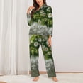 thumbnail image 2 of Sikiie Nature Hand Daisies Art Pajamas for Women Set, Womens Pajama Sets, Lounge Sets for Women, 2pjs for Women-X-Large, 2 of 7