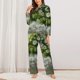 thumbnail image 2 of Fotbe Nature Hand Daisies Art Conjunto de Pijama de Manga Larga para Mujer con Estampado, Ropa de Dormir de 2 Piezas, Conjunto de Casa Suave y Cómodo con Bolsillos-Medium, 2 of 7