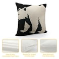 thumbnail image 4 of Heduofu Decorative Outdoor Pillow Covers  Modern Black  Throw Pillow Covers Mountain Forest Southwest Pillowcase Square Linen Cushion Cover for Bedroom Sofa Couch Home Decor White, 4 of 5