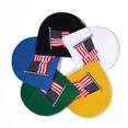 thumbnail image 2 of Gorro turbante con bandera nacional, gorro tejido, gorro de invierno, gorro de estrella, gorro de lana Trilby, gorro con corona tejida, gorros para mantener el calor, 2 of 5
