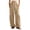 Khaki, variant on Zynoxe Wide Leg Sweatpants for Women Fashion Solid Color Womens Sweatpants Elastic Waist Drawstring Lounge Pants Comfort Lightweight Full Length Pants with Side Pockets S