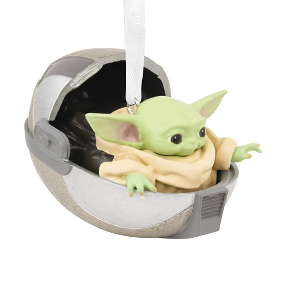 Hallmark Star Wars: The Mandalorian The Child in Hovering Pram Christmas Ornament