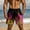 Pink-14, variant on Mens Shorts Elastic Waist Flame Printing Beach Shorts Casual Fashion Quick Dry Workout Pants with Pockets and Drawstring