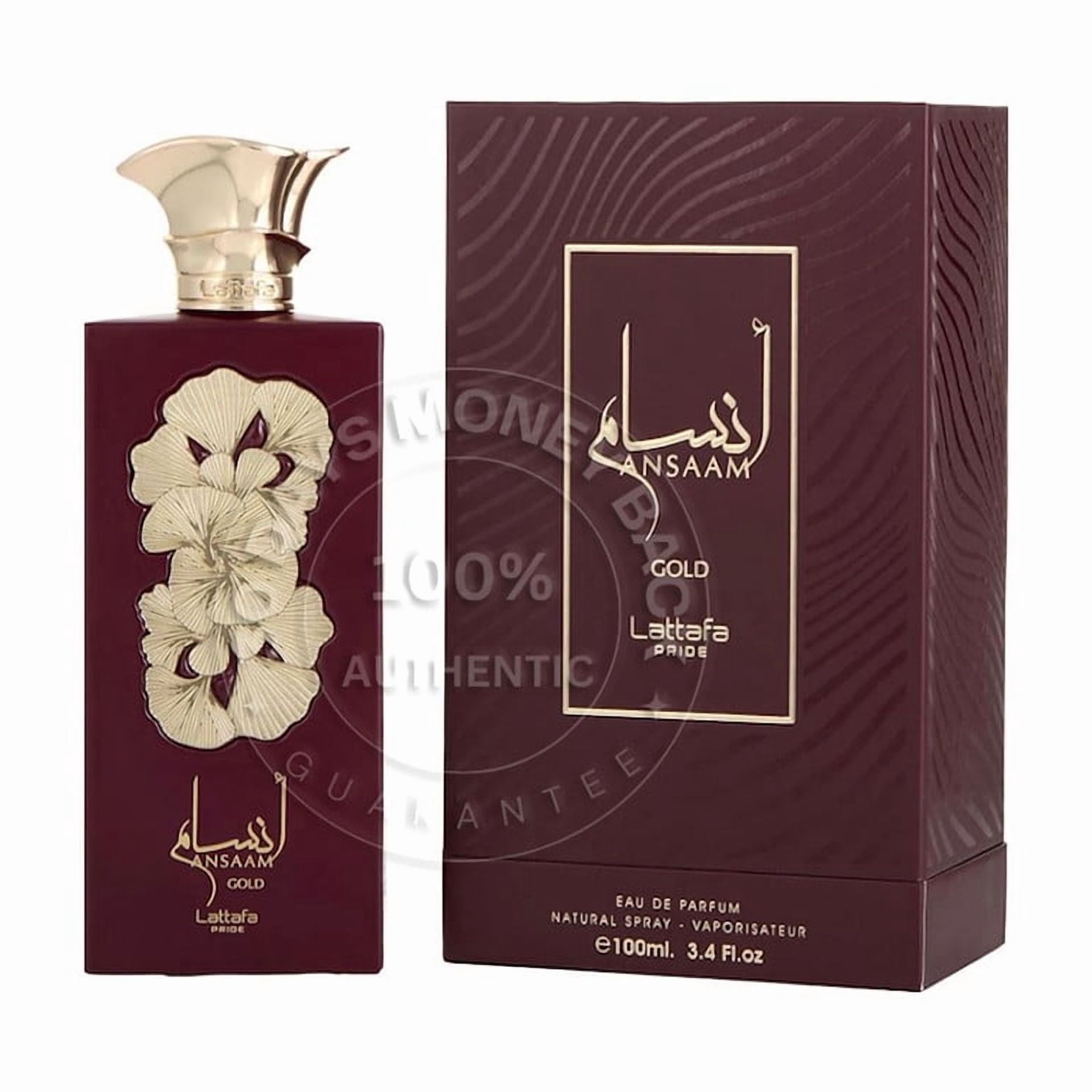 Lattafa Pride Ansaam Gold by Lattafa Eau De Parfum Spray (Unisex) 3.4 oz for Women