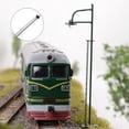 thumbnail image 4 of Naiovety Modelo de poste de luz de tren con escalera, Micro diseño de construcción, decoraciones, luz LED de vía férrea, lámpara de pista, Artesanía Negro (Escala 1:120), 4 of 6