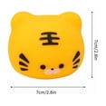 thumbnail image 3 of Tiger-Headed and Tiger-Brained Squishy Toy Slow Rising Fidget Stress Ball Decompression for Kids Adults Teens Anxiety Relief Classroom Sensory Party Favor Stocking Stuffer, 3 of 6