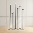 Iron Tall Floor Candle Holders DIY 9 Candelabra Black For Wedding Party Decorate 9x Candle