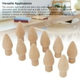 thumbnail image 4 of Ornamento de Bombilla de Madera, 10 piezas de bombilla de madera compacto para talleres, 4 of 7