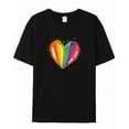 thumbnail image 6 of Men's T-Shirt Colorful Love Tie Dyeing Short Sleeve Casual Tee Classic Crew Neck T-Shirt for Men, M, 6 of 7
