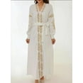 thumbnail image 2 of Embroidered V-Neck Maxi Dress, 2 of 6