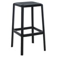 thumbnail image 5 of SAFAVIEH Silus Square Backless Bar Stool, Black, 5 of 10