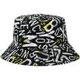 thumbnail image 5 of CoCopeaunts Black White Bucket Hat for Men Spring Summer Outdoor Sun Protection Fisherman Hat Women Bucket Cap Double-Faced Wear, 5 of 8