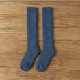 thumbnail image 4 of GZWYHT Crew Socks,Fuzzy Socks Woolen Calf Socks Womens Autumn And Winter Stockings With Extra Thick Wool Ring For Warmth And Knee Knee High Stockings,Wool Socks,Dress Socks Blue, 4 of 4