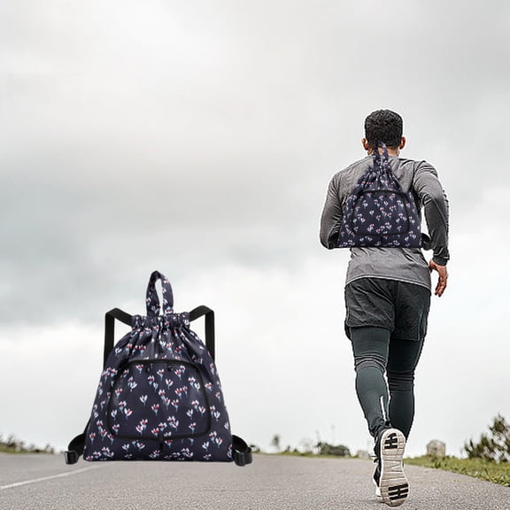 Yyuenw Drawstring Backpack, Foldable Gym Bag, Lightweight and Portable, Ideal for Gym Use and Travel