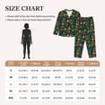 thumbnail image 3 of Rateoe Hawaiian Tribal Mask Pattern Womens Pajamas Set Long Sleeve Sleepwear Button Down Nightwear Soft Cotton Pj Lounge Sets, 3 of 9