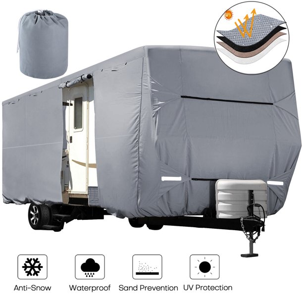 Waterproof Durable RV Motorhome Travel Trailer Cover 1838FT Camper 4