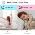 thumbnail image 3 of Reloj despertador digital LED para niños, lámpara luminosa, luz nocturna para niños y niñas, día y noche, volumen ajustable, función de repetición, carga USB., 3 of 5