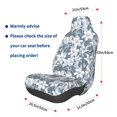 thumbnail image 3 of Daiia Lilies Flowers Printed Car Seat Cover - Waterproof & Sweatproof - Universal Fit, Machine Washable, Non-Slip - Seat Protector for Car, Truck, SUV, Van (1 Pack), 3 of 5