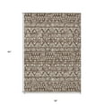 thumbnail image 3 of 3' X 5' Brown And Beige Southwestern Washable Indoor Outdoor Area Rug, 3 of 5