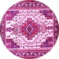 thumbnail image 1 of Ahgly Company Indoor Round Persian Pink Traditional Area Rugs, 4' Round, 1 of 4