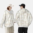 thumbnail image 4 of Vsdgher White Rabbit Print Adult Hoodie Shirts Rash Guard for Men Women,Long Sleeve Sun Protection Fishing Shirts for Athletic Running Swim-XX-Large, 4 of 7