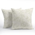 thumbnail image 2 of Floral Pillow Covers 18x18 Inch Sage Green and Cream Outdoor Decorative Throw Pillows Set of 2 Vintage Floral Pillowcase Chinoiserie Flower Pillow Cases for Couch Home Decor, 2 of 6
