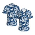 thumbnail image 3 of Goofa Rose Flowers Pattern Women's Slim-Fit Short-Sleeve V-Neck T-Shirt,Classic-Fit Short-Sleeve V-Neck T-Shirt-X-Large, 3 of 5