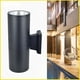 thumbnail image 1 of Lámpara de pared para exterior de doble cabezal, modelo arriba y abajo, lámpara de jardín impermeable, lámpara de pared para exterior de villa, lámpara de pared cilíndrica de aluminio, 1 of 2