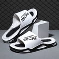 thumbnail image 3 of Pillow Slippers for Women and Men Home Slip on Shower Sandals Shoes Cushioned Thick Sole Lightweight Summer Slides White Size 9, 3 of 6