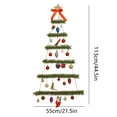 thumbnail image 2 of Árbol de Navidad para colgar en la pared, marco de madera, árbol de Navidad iluminado, decoración navideña con luz Led, decoración en forma de árbol, 2 of 5