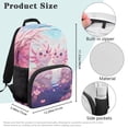 thumbnail image 7 of KUIFORTI Pink Cherry Blossom Axolotl Kids Backpack Polyester School Bag with Multiple Organizer Pockets for Elementary Middle Girls Back to School Essentials Gifts, 7 of 7