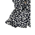 thumbnail image 4 of Qiylii Girls One Piece Romper Sleeveless Camisole Pattern Printed Jumpsuit Shorts, 4 of 5