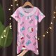 thumbnail image 1 of Disney Frozen Elsa Winnie Vestido de dormir Pijamas para niñas Verano de manga corta Bebé Falda de encaje Dibujos animados Ropa para el hogar Onesie Kids16 altura 135-145cm Gao Jinjia LED, 1 of 2