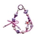 thumbnail image 4 of Llavero con cuentas, decoración de llavero, moda, adorno, pulsera, llavero de coche para niñas, niños, mujeres, regalo de recuerdo de fiesta púrpura, 4 of 9