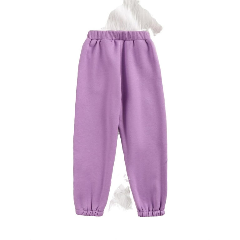 Purple sweatpants online walmart