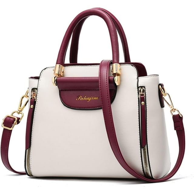 LHSHID Purses and Handbags for Women Ladies Leather Tote Shoulder Bags Satchel Top Handle Satchel Purse in Pretty Color Combination