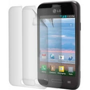 Straight Talk Wireless Anti-Glare Screen Protectors for LG Optimus Fuel L34C, 2pk