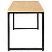 Flash Furniture Tiverton Industrial Modern Desk - Commercial Grade Office Computer Desk and Home Office Desk - 47" Long (Maple/Black)