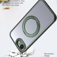 thumbnail image 3 of For iPhone 16e Case Compatible with MagSafe TPU+Acrylic Kickstand Phone Cover-Green, 3 of 5