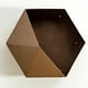 thumbnail image 2 of Estante hexagonal de pared, soporte decorativo para plantas de ventana Marron 30cm, 2 of 9